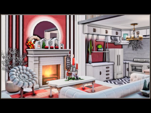 Winterfest Dollhouse Loft (No CC) - Stop Motion Build - Sims 4 Advent Calendar Day 25 (Finale)