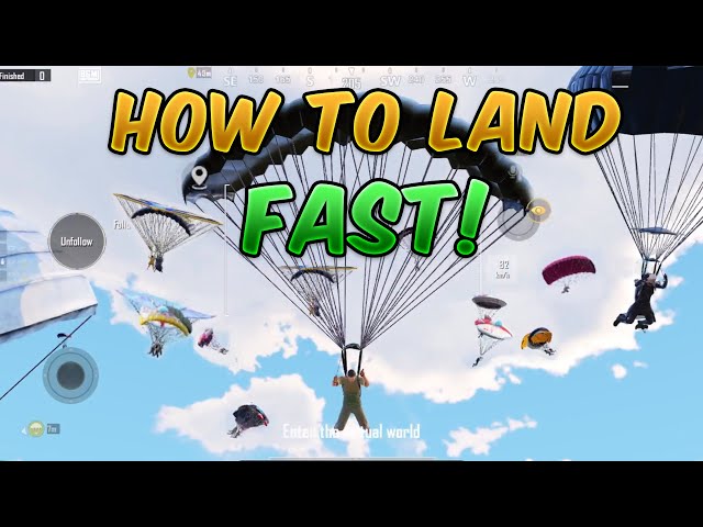 How to Land Fast (Secret Trick) Parachute PUBG Mobile/BGMI #Shorts parody
