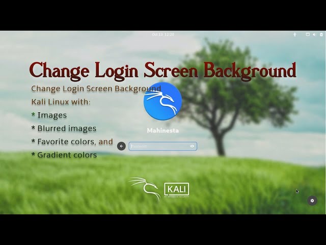 Change Login Screen Background Kali Linux | GDM (Gnome Display Manager) 2023