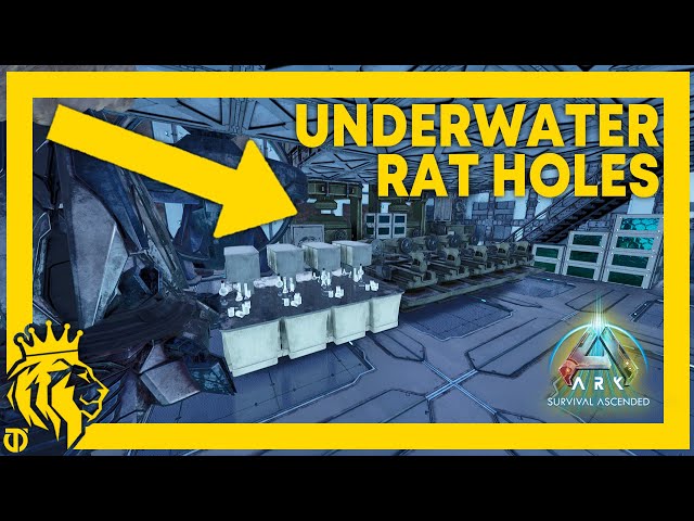 TOP 3 Underwater RAT HOLES W/ Full Base Designs on The Island! | ARK: Survival Ascended