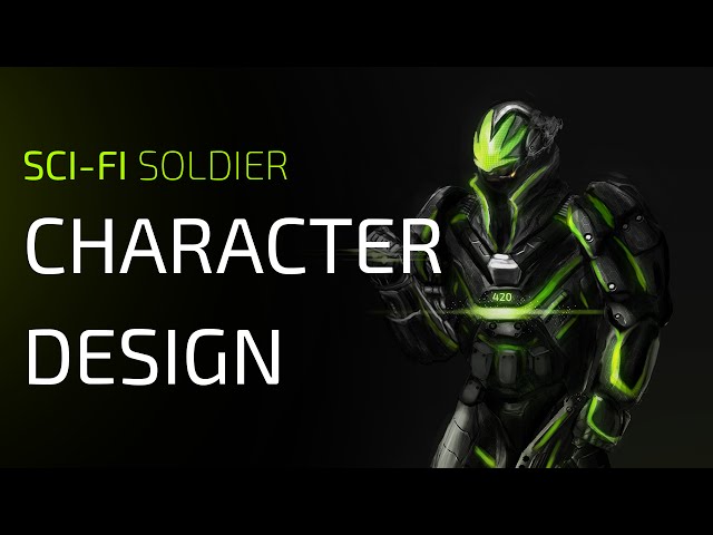 Sc-fi Soldier Character Design [1/5] Speedpainting