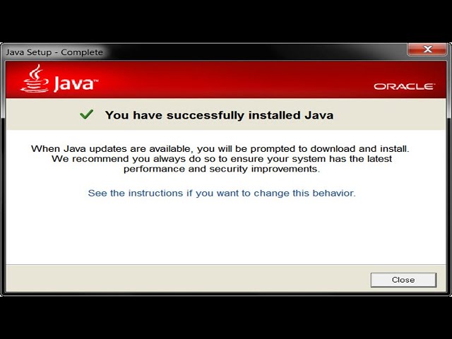 Install Java Update - How to Install Java Runtime Environment