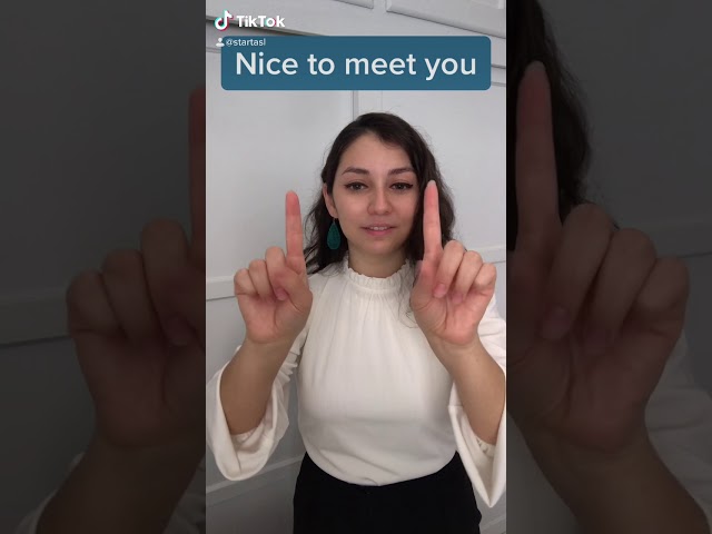 Greetings in American Sign Language (ASL)