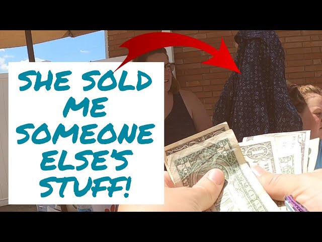 SHE SOLD ME SOMEONE ELSE'S STUFF! | Yard Sale WITH ME to Sell on Ebay & Poshmark | Garage Sale Shop