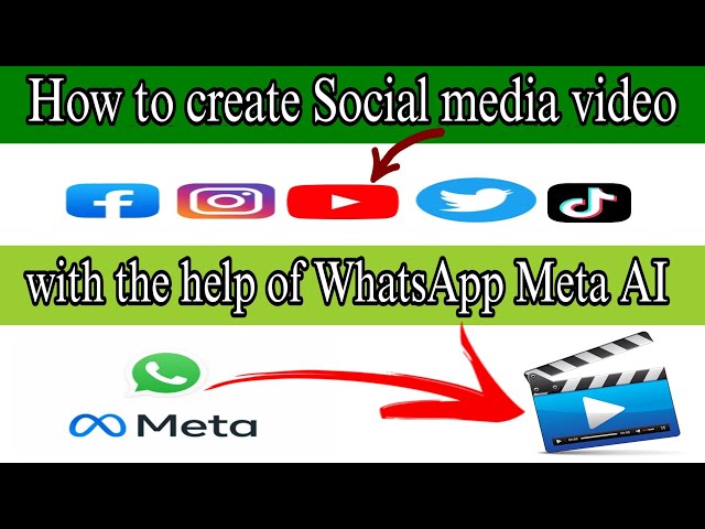 How to create any social media video with the help of WhatsApp Meta AI