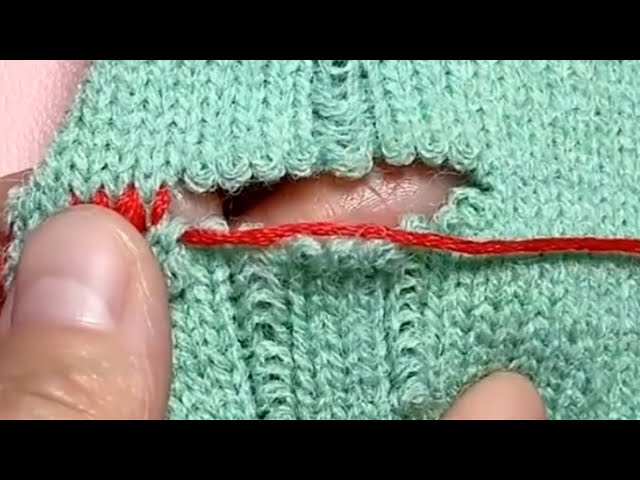 How to Repair a Torn in a Knitted Sweater at Home Yourself