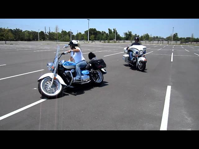 U-Turn Practice on Harley Motorcycles