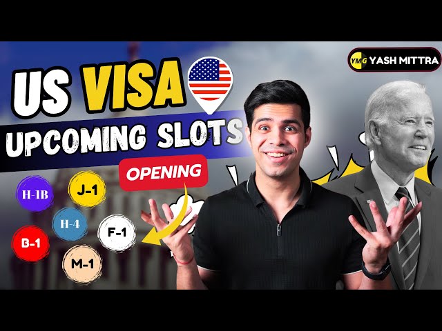 USA Visa Upcoming Appointment/Slot Openings | F-1, B-2, B-1, H-1B, J-1, J-2, M-1, M-2, H-4, L-1, L-2