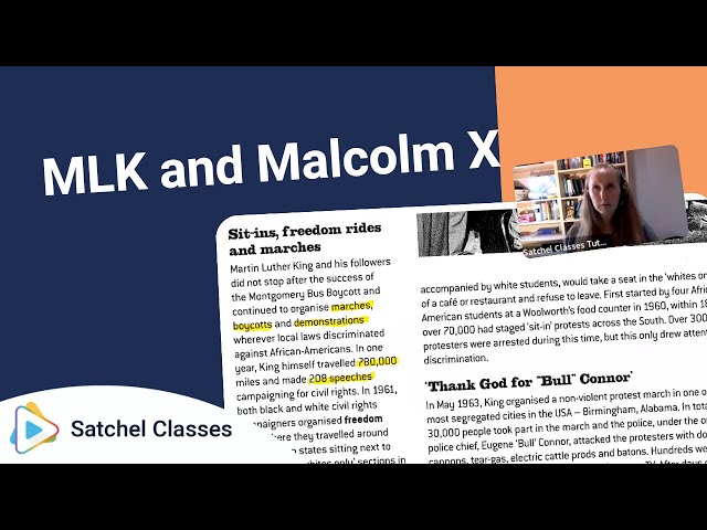 MLK and Malcolm X | History | Satchel Classes