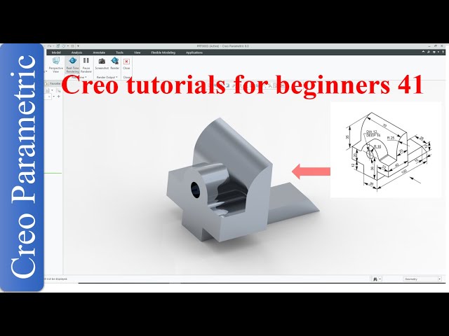 Creo parametric tutorials for beginners|creo|proE|tutorial-41