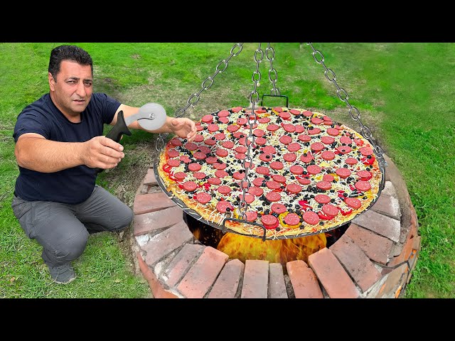Recipe For Rustic Tandoor Pizza! How To Cook A Giant And Very Tasty Pizza?