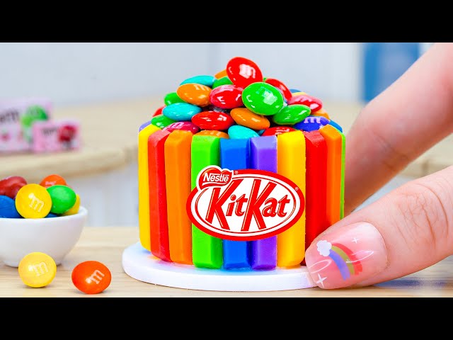 Perfect Miniature Rainbow Chocolate Kitkat Cake 🌈 Awesome Soft Moist Chocolate Cake Recipe