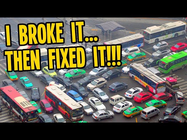 I lost my MIND...then I FIXED the Traffic in Cities Skylines!