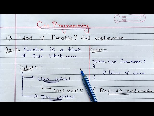 C++ Functions | Learn Coding