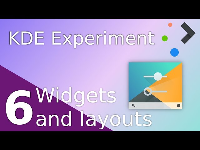 Plasma widgets, layouts, and desktop configuration - KDE Experiment - Part 6