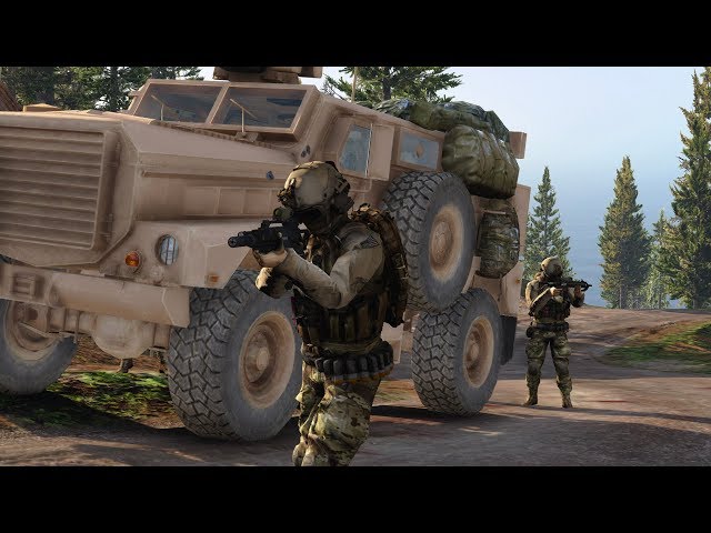 GTA 5 - Military ARMY Patrol #81: MRAP Battle In Woods! Woodland Special Forces Mission!