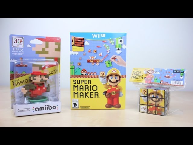 Super Mario Maker + Amiibo & Rubik's Cube Unboxing!
