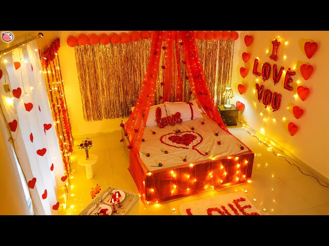 Gift_Surprise_Party ❤️ Last Minute Romantic Room Decoration Idea #Love