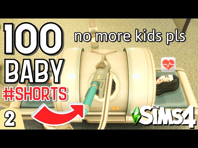 I AM A BUILDER. I CANNOT RAISE MORE KIDS in The Sims 4: 100 Baby Challenge Ep 2 #Shorts