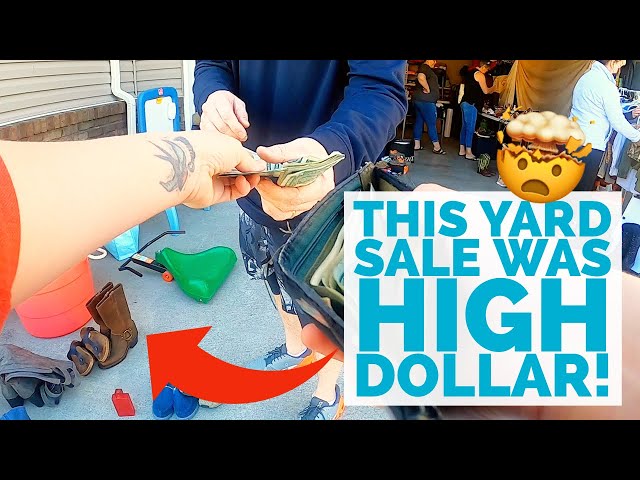 This Yard Sale Was NOT Cheap!! | Garage Sale Hunting to RESELL on Ebay & Poshmark!