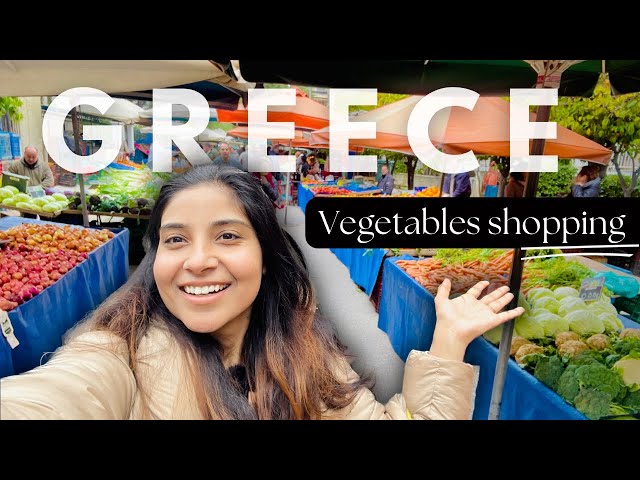 Vegetable shopping in Athens Farmers market | Fresh Indian vegetables in Greece | Indian in Greece
