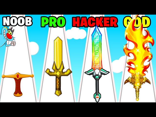 NOOB vs PRO vs HACKER | In Sword Maker | With Oggy And Jack | Rock Indian Gamer |