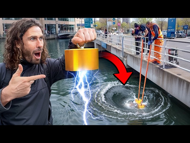 Fishing With The MOST ENORMOUS MAGNET EVER SEEN!