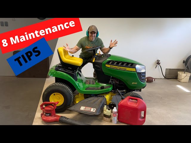 8 tips to maintain your lawn mower (John Deere)
