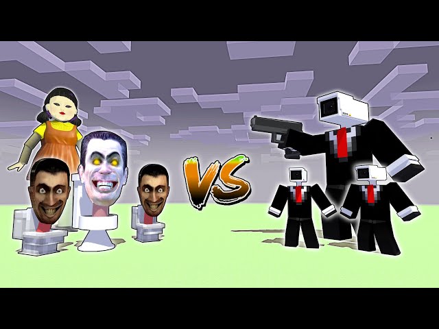 Monster School : Skibidi Toilet vs Monster school and Cameraman -  Minecraft Animation