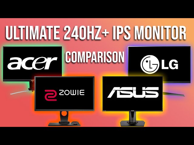 Three 240Hz+ IPS Monitors VS. The KING! ULTIMATE 240Hz Monitor Comparison!