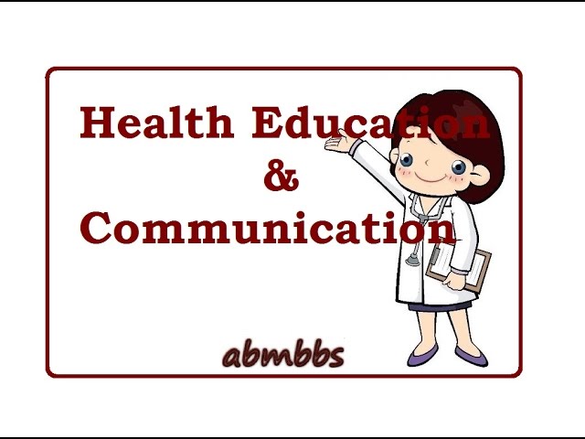 COMMUNICATION for HEALTH EDUCATION