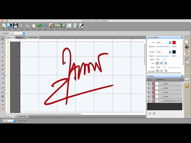 Create a Single Line Signature in SCAL 5