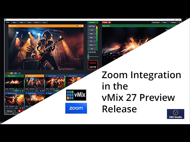 Zoom Integration in the vMix 27 Preview Release