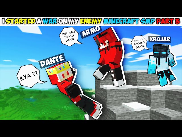 I Started a WAR on My ENEMY Minecraft SMP SERVER Part 3 | Minecraft in Hindi