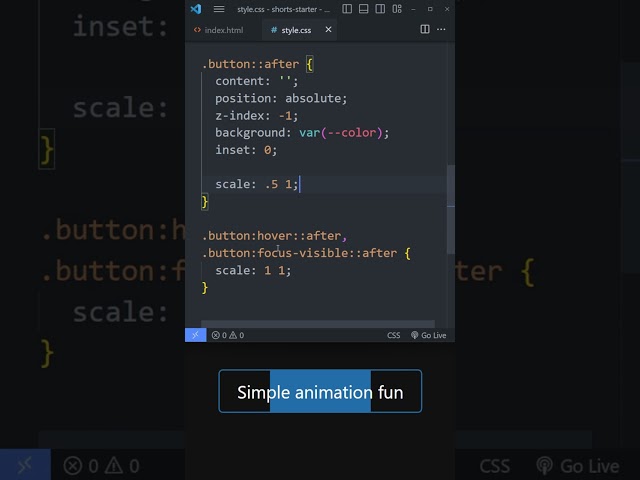 A quick & fun CSS animation effect