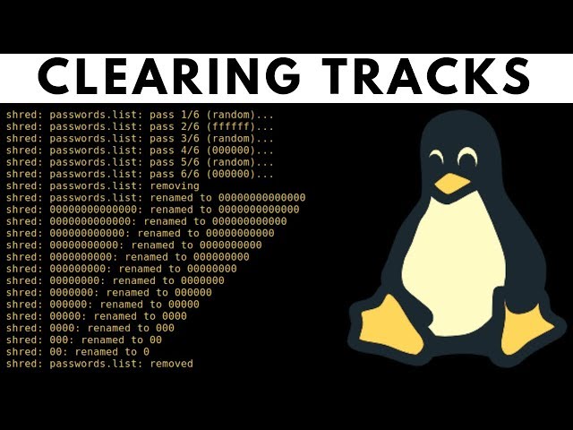 How To Clear Tracks & Logs On Linux