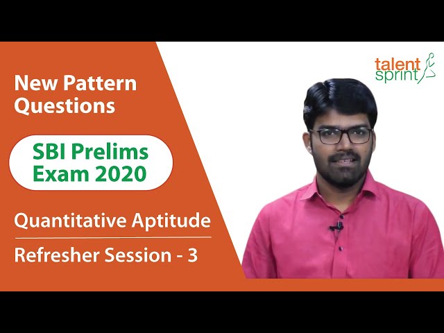 SBI Prelims Exam Refresher 2020 | Session-8 |New Pattern Questions Discussion |Quantitative Aptitude