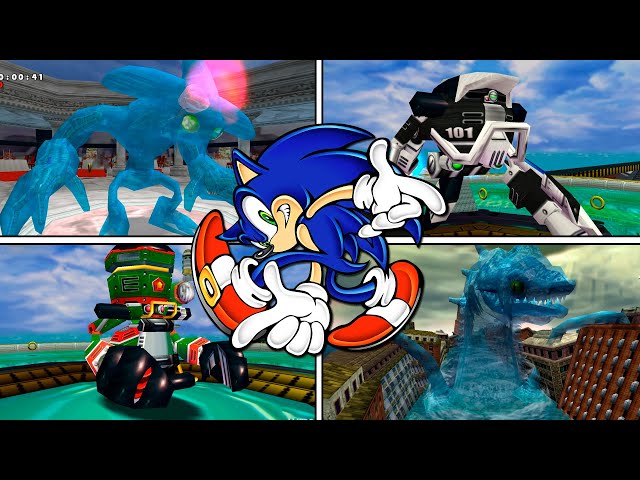 Sonic Adventure (PC) | All Bosses - [No Damage]