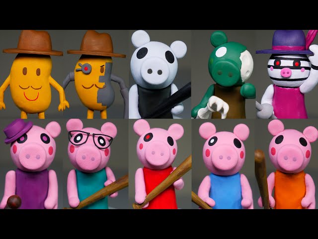 Making all Roblox Piggy Characters ➤ Part 1 ★ Polymer Clay Tutorial