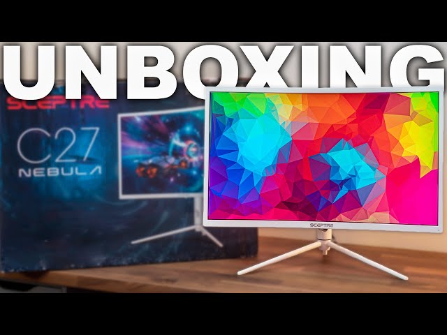 Sceptre 27" Curved Nebula Gaming Monitor Unboxing (C275B-QWN168W)