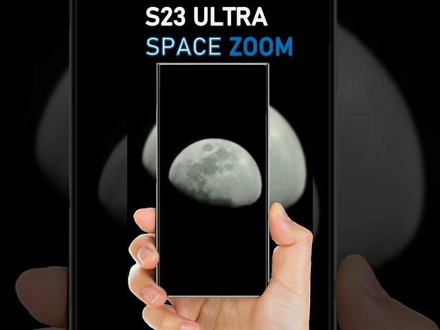 Space Zoom Samsung Galaxy S23 Ultra - Moon Test #GalaxyS23Ultra #shorts
