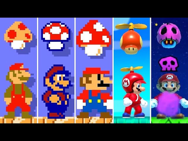 Super Mario Maker 2 - All Mushroom Power-Ups