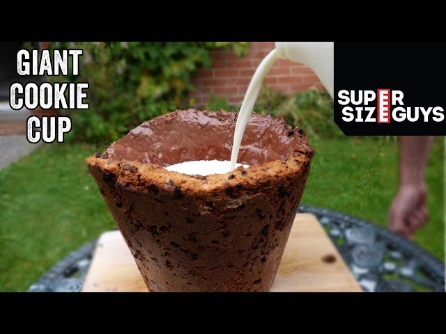 Giant Cookie Cup | Super Size Guys