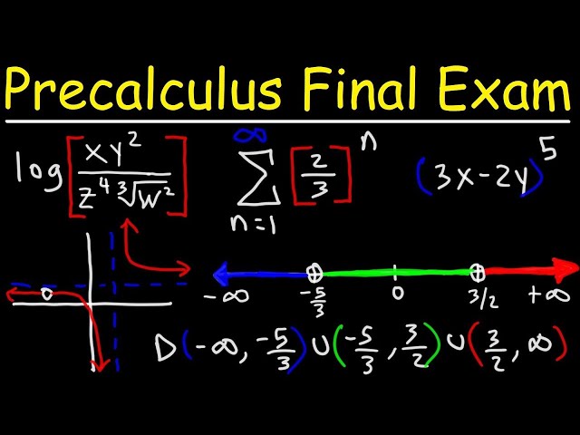 Precalculus Final Exam Review