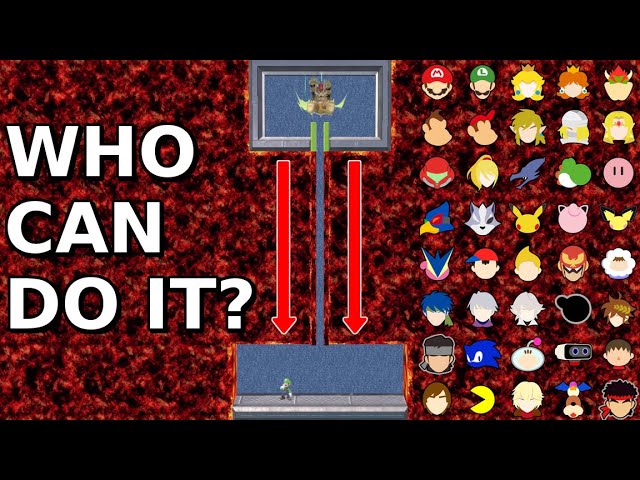 Who Can Make It? Fall Down The Lava Pipe - Super Smash Bros. Ultimate