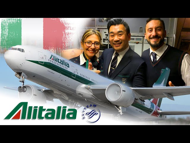 ITALIAN STYLE - ALITALIA "MAGNIFICA CLASS" B777 flight