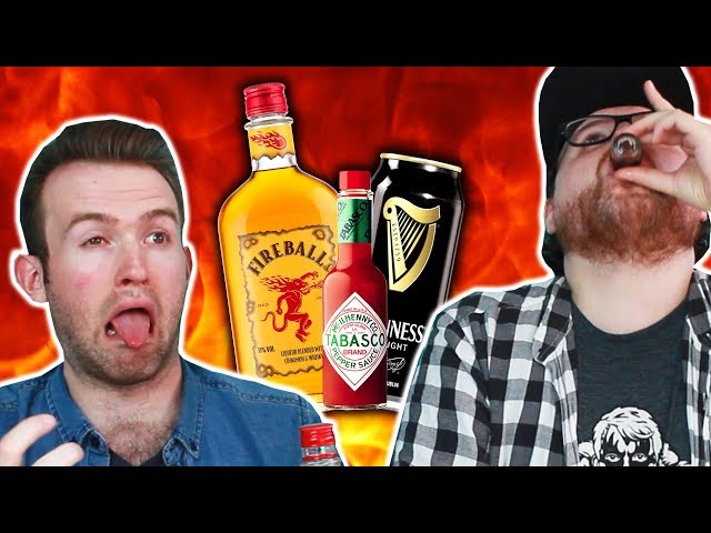 Irish People Try Fireball Whiskey Mixes