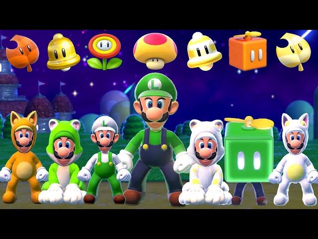 Super Mario 3D World + Bowser's Fury - All Luigi Power Ups