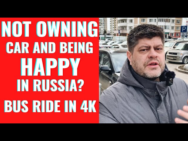 NOT OWNING CAR AND BEING HAPPY IN RUSSIA? | Bus Ride 4K