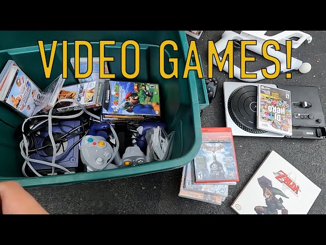 VIDEO GAMES AND LEGO HAUL JACKPOT FROM THIS GARAGE SALE! YOU JUST HAVE TO ASK!